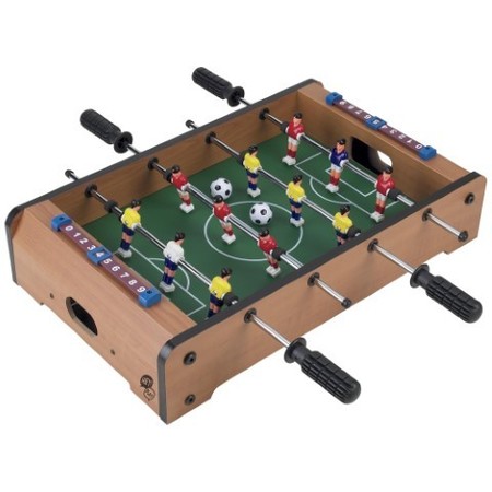 TOY TIME Tabletop Football Table, Portable Mini Soccer Game Set with Two Balls, Score Keeper for Adults/ Kids 647338IHE